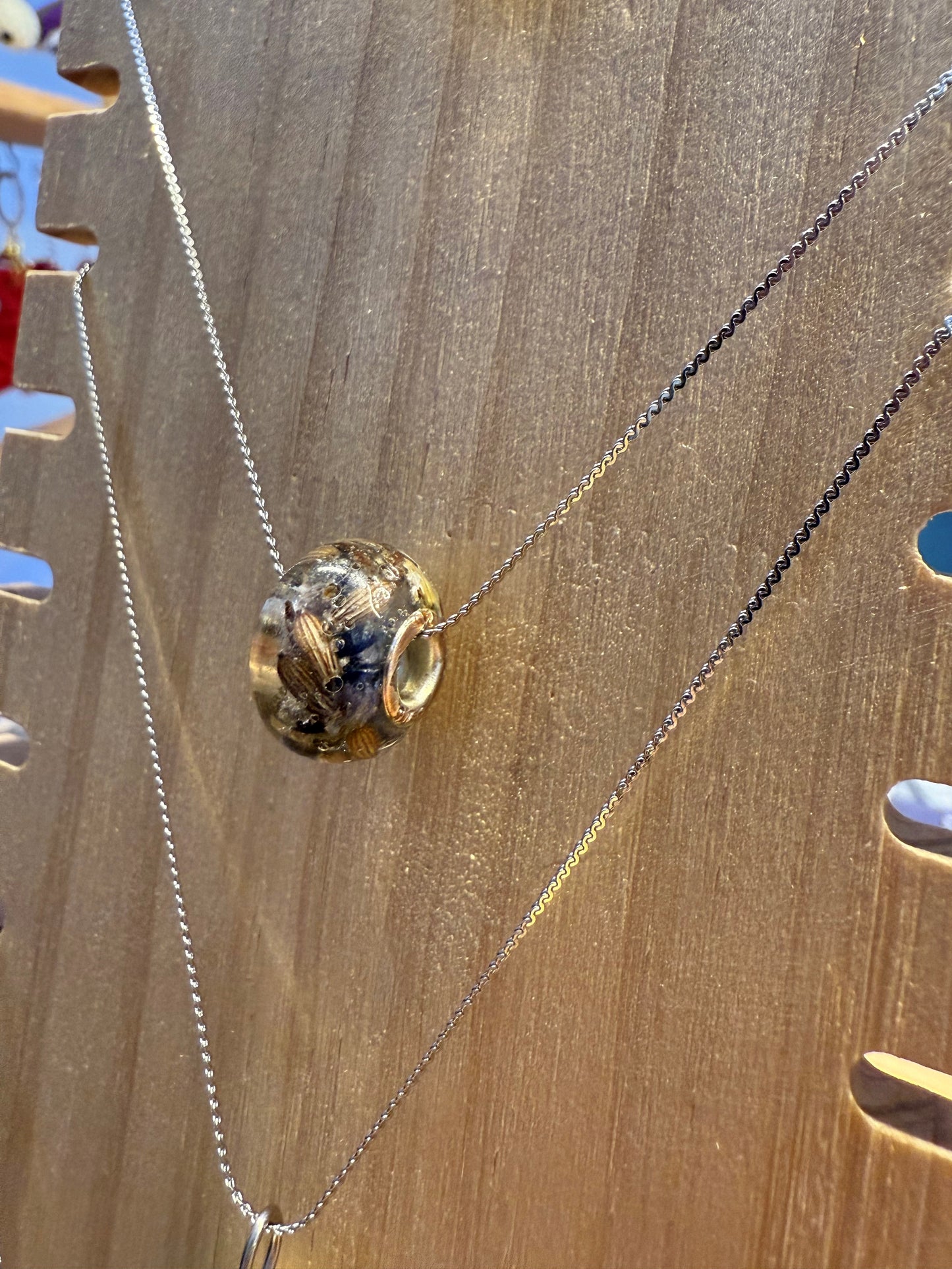 Collana con fiori di lavanda