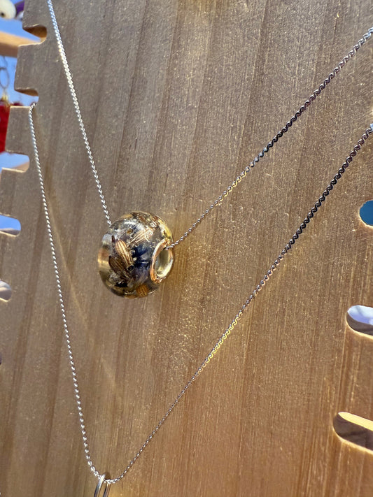 Collana con fiori di lavanda