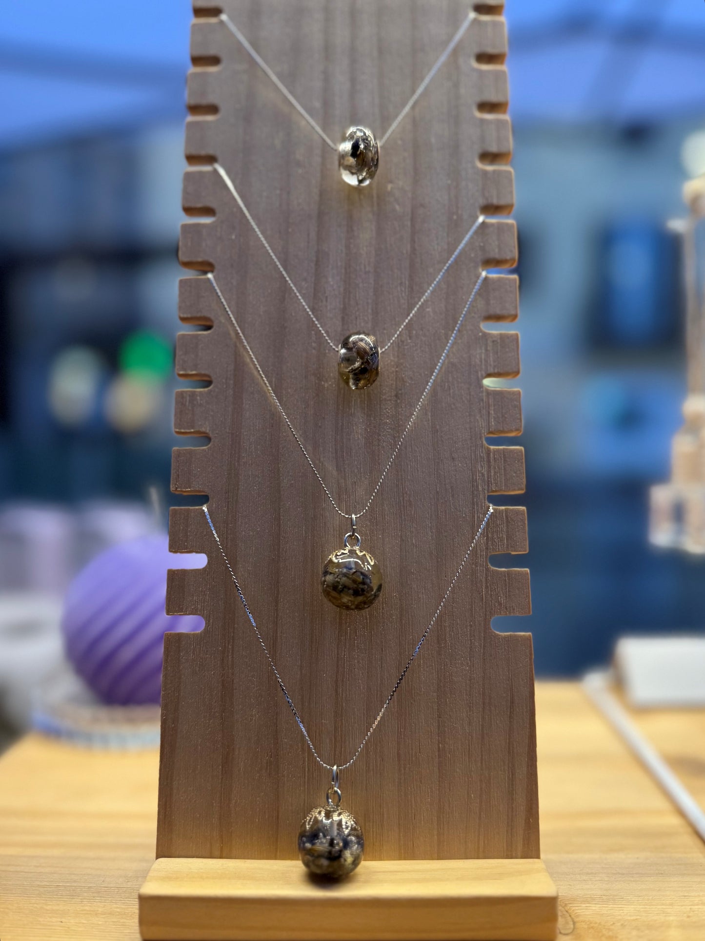 Collana con fiori di lavanda